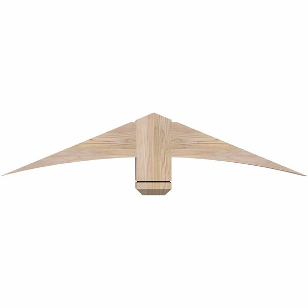 Ekena Millwork Bellingham Smooth Timber Gable Bracket, Douglas Fir, 48"W x 10"H x 5 1/2"D x 5 1/2"F, 5/12 Pitch GBW048X10X0606BEL00SDF - main